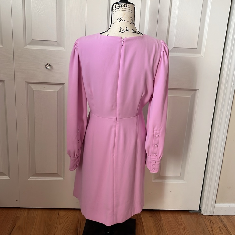 J. Crew long sleeve crepe 365 dress in soft mauve pink size 10. - Picture 5 of 12